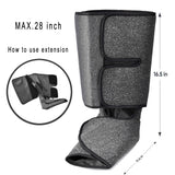 Foot and Calf Massager with Heat, Leg Air Massager for Circulation and Relaxation with Hand-held Controller 6 Modes 3 Intensities (with 2 Extensions)