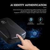 WINCENT Elite Portable Gun Safe with Emergency Type-C Lithium Battery & Override Key