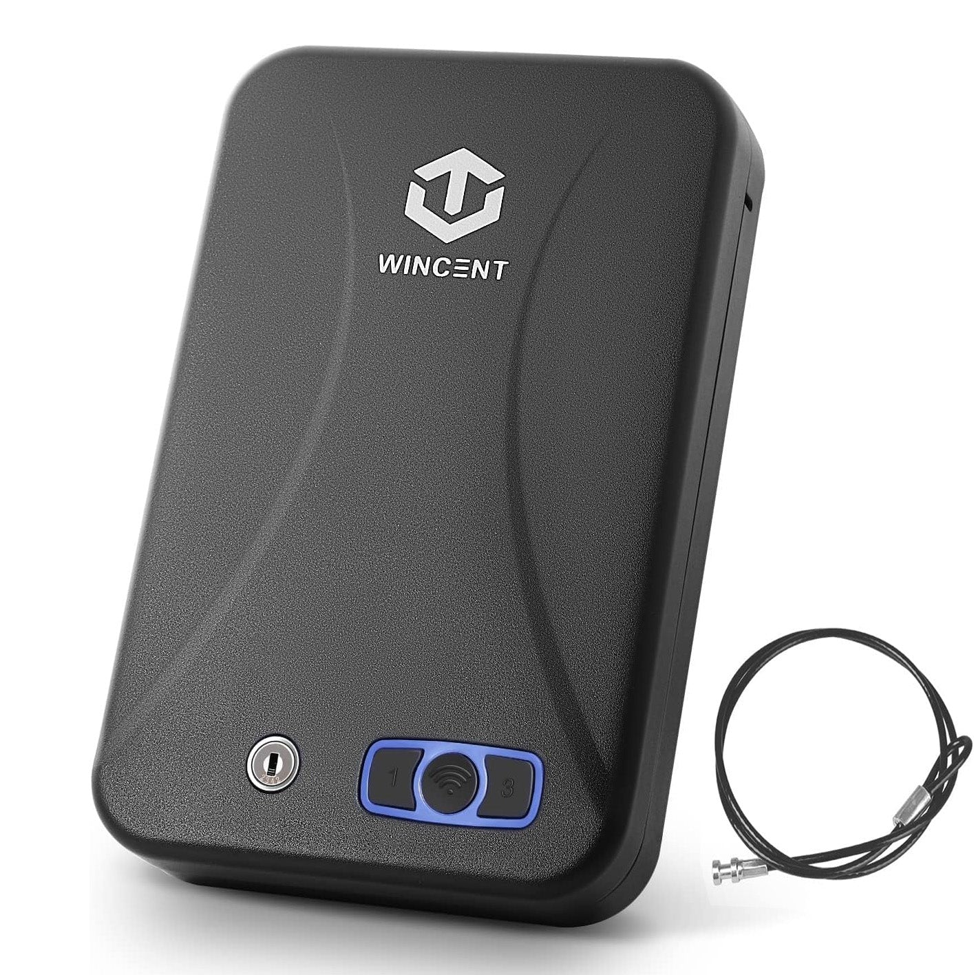 Gun Safe Lock Box Portable Pistol Safe One Gun Capacity with RFID & Key