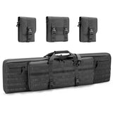 PICK-UP ONLY! WINCENT Double Long Rifle Bag Case Black/Tan