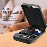 Gun Safe Lock Box Portable Pistol Safe One Gun Capacity with RFID & Key