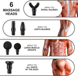 Muscle Massage Gun Percussion Massagers Back Leg Body Massage Deep Tissue Massager Handheld Gray/Blue