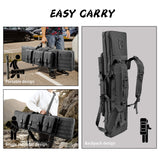 PICK-UP ONLY! WINCENT Double Long Rifle Bag Case Black/Tan