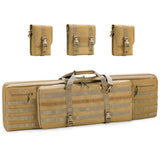 WINCENT Double Long Rifle Bag Case Black/Tan