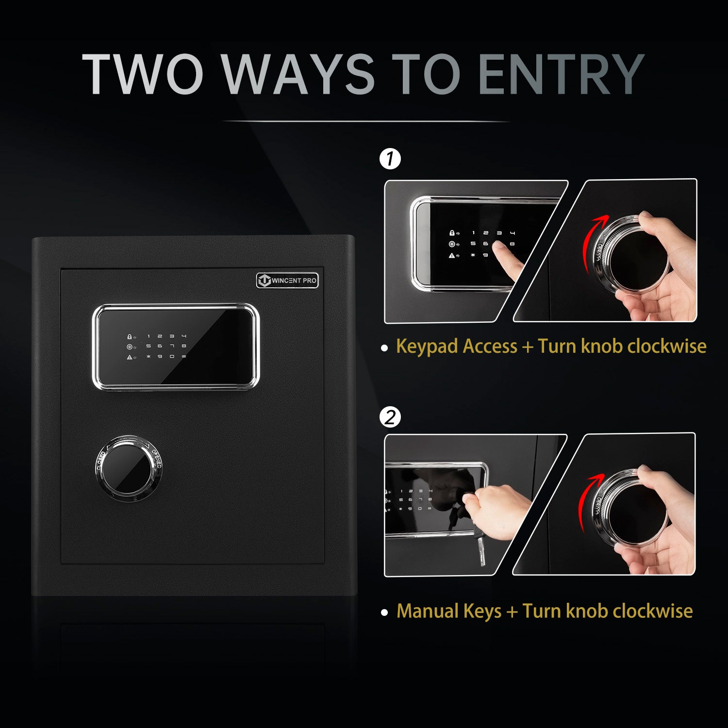 WINCENT PRO Deluxe Home Security Safe