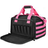 WINCENT Tactical Gun Range Bag for Handguns and Ammo - Pink