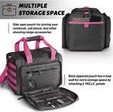 WINCENT Tactical Gun Range Bag for Handguns and Ammo - Pink