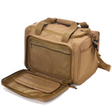 WINCENT Tactical Gun Range Bag for Handguns and Ammo - Tan