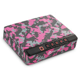 WINCENT Biometric Gun Safe for Pistols - Pink Camo