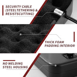 WINCENT Portable Gun Safe Lock Box