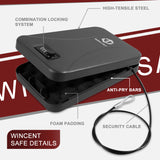 WINCENT Portable Gun Safe Lock Box