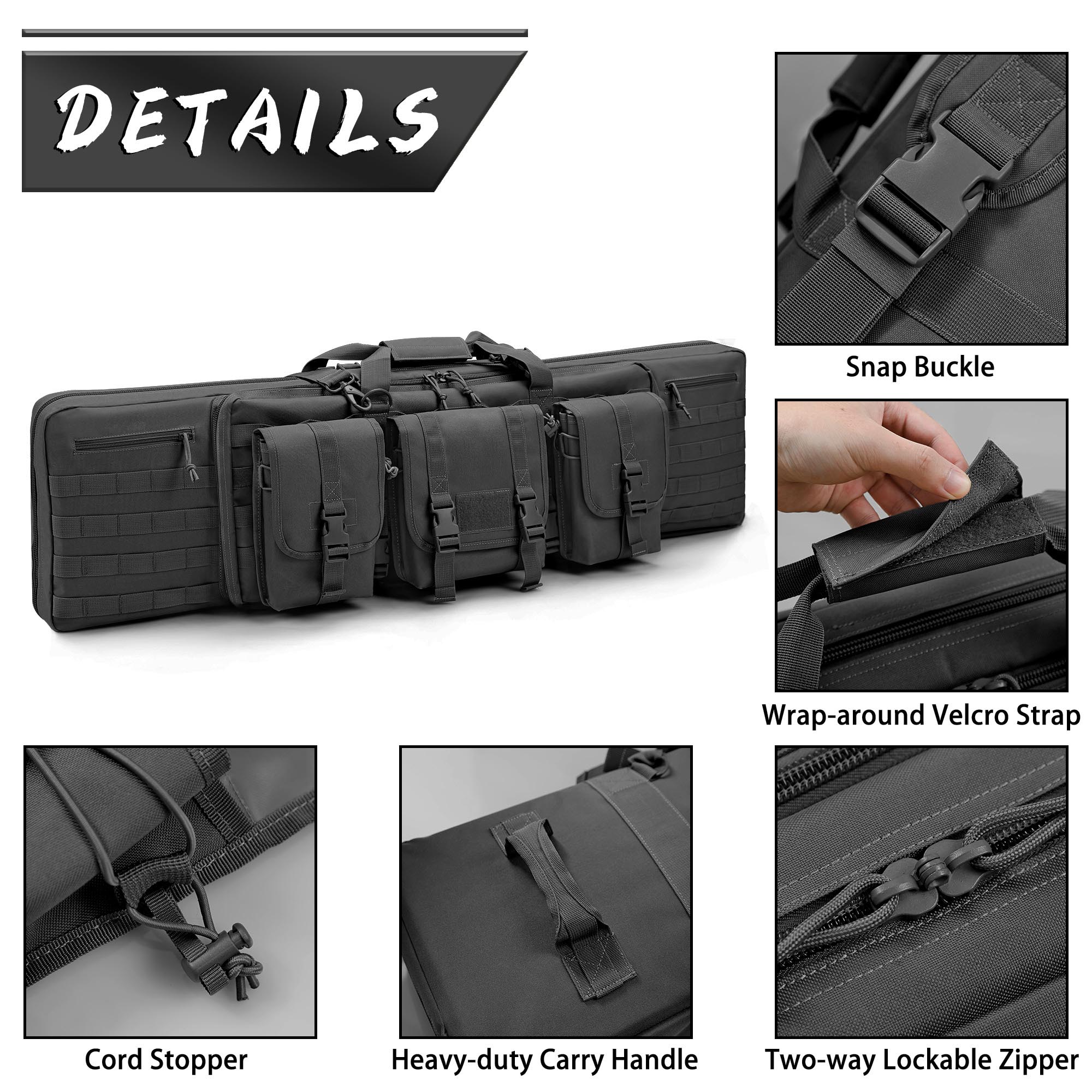 WINCENT Double Long Rifle Bag Case
